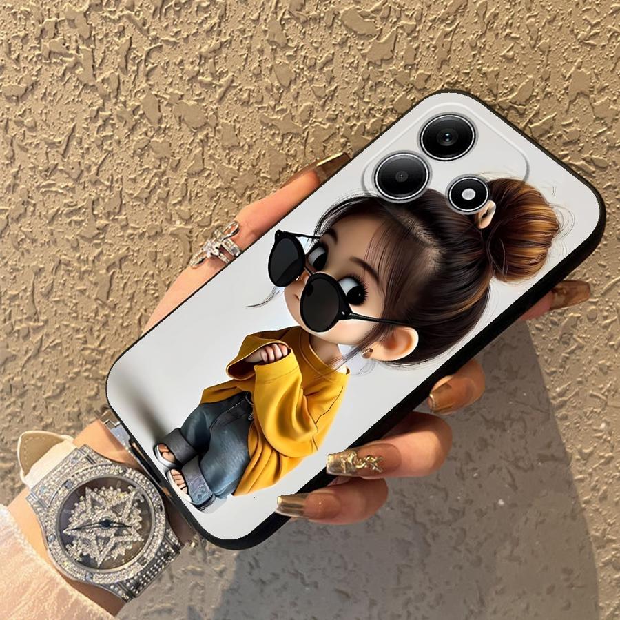 Cartoon Girl Pattern Funda Pho - Xiaomi Redmi Note 14 评论和价格