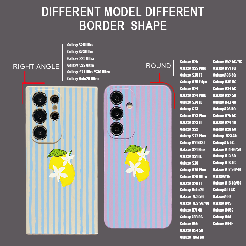 Stripe Lemon Print TPU Phone C - Samsung Galaxy A55 评论和价格