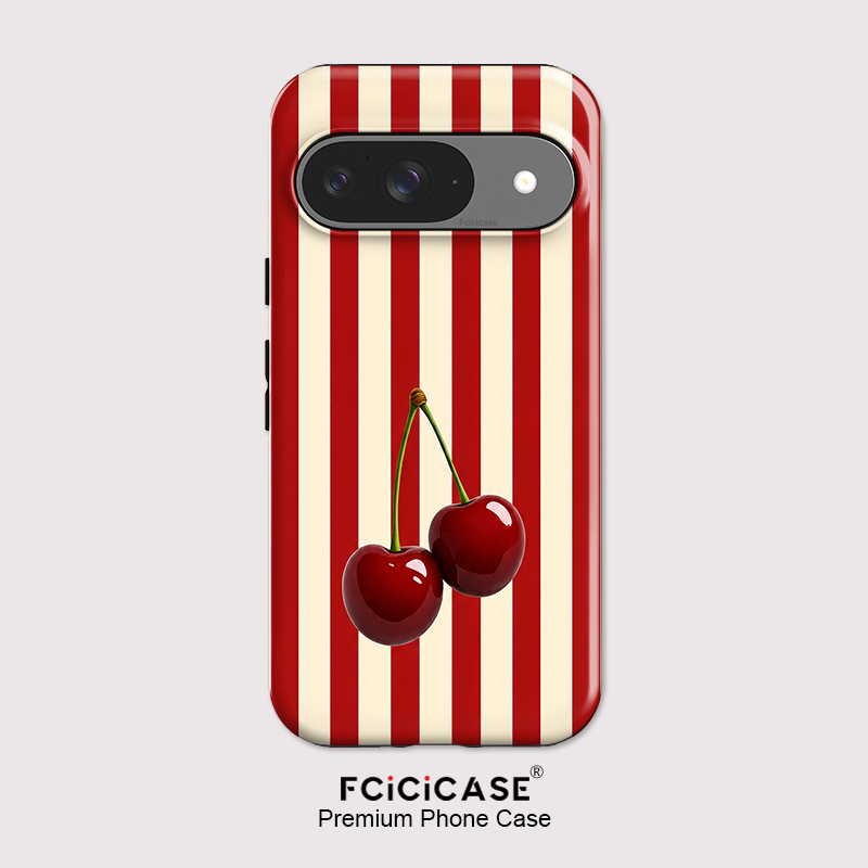 Fcicicase Cherry Stripe Patter - Google Pixel 8A 评论和价格