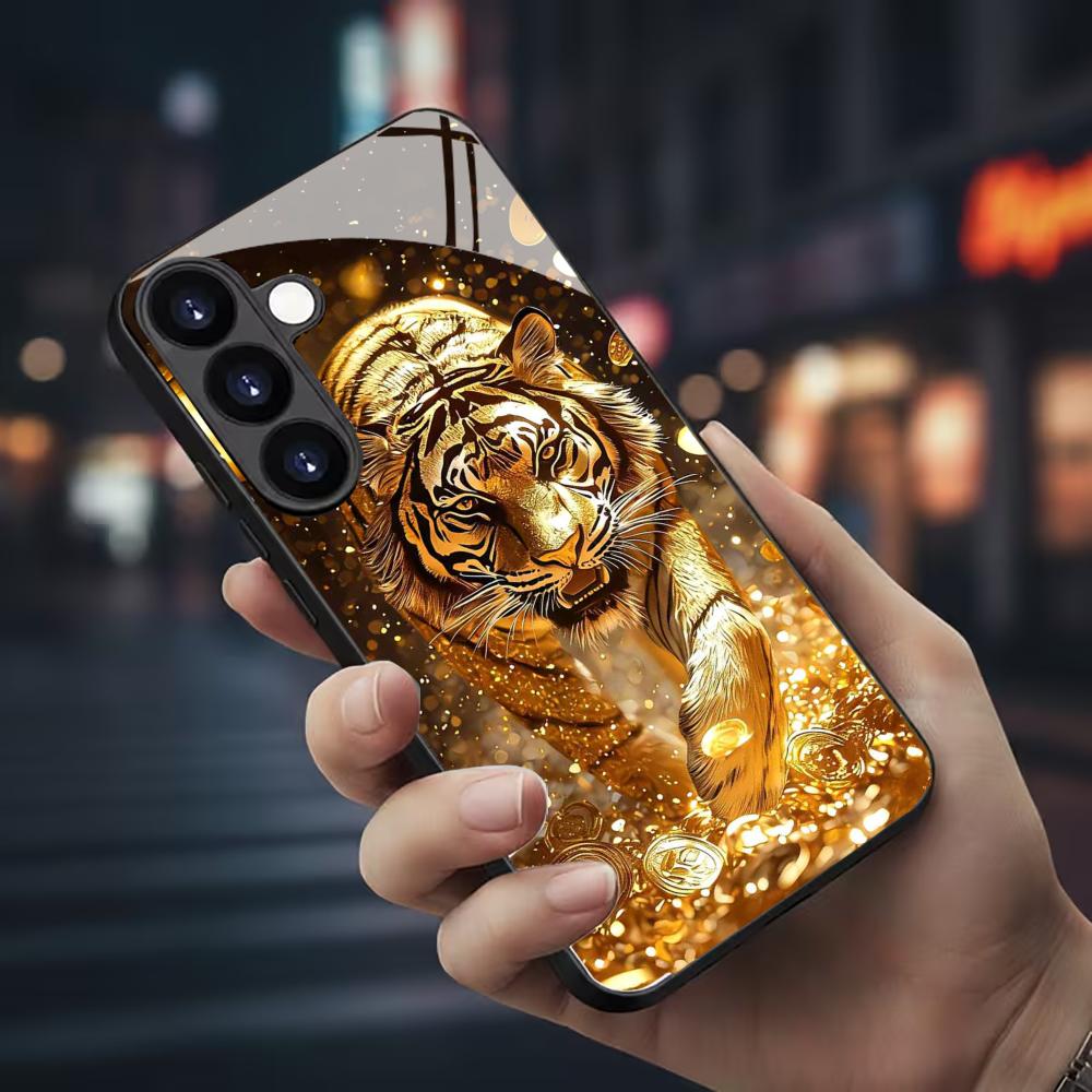 Tiger pattern glass Phone Case - Samsung Galaxy S24 评论和价格